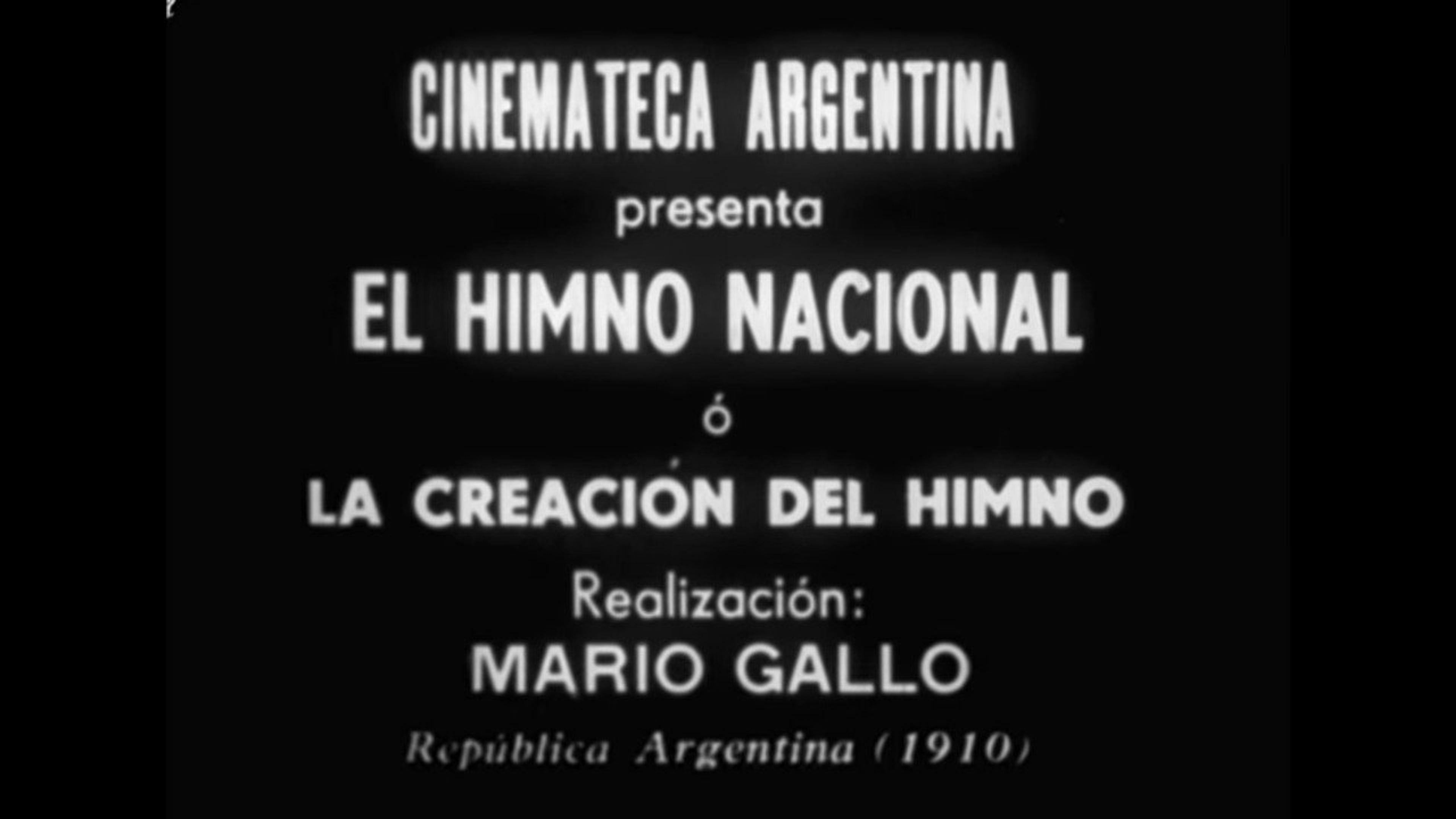 Fotograma de La creación del Himno (1910)