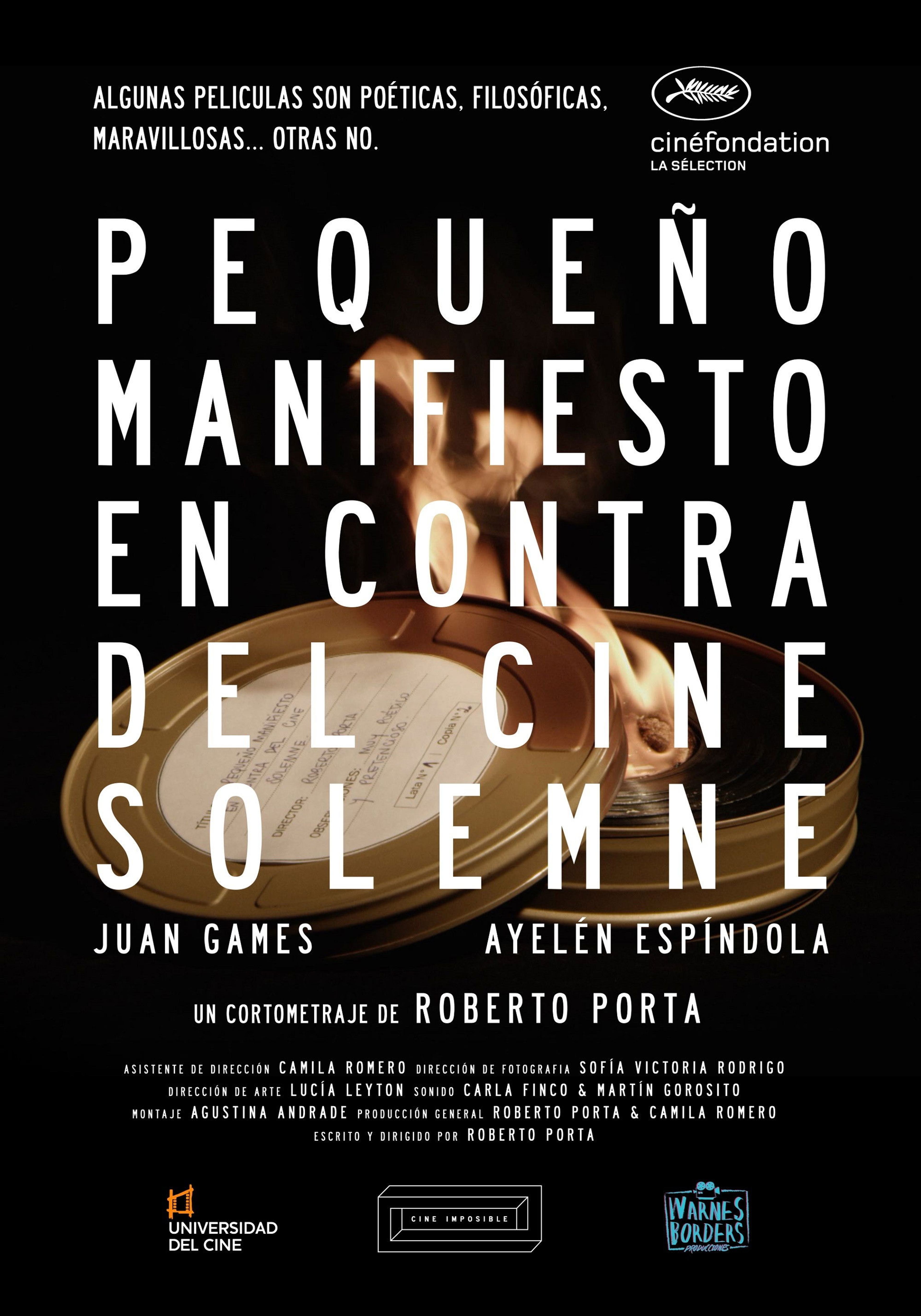 Poster de Pequeño manifiesto en contra del cine solemne
