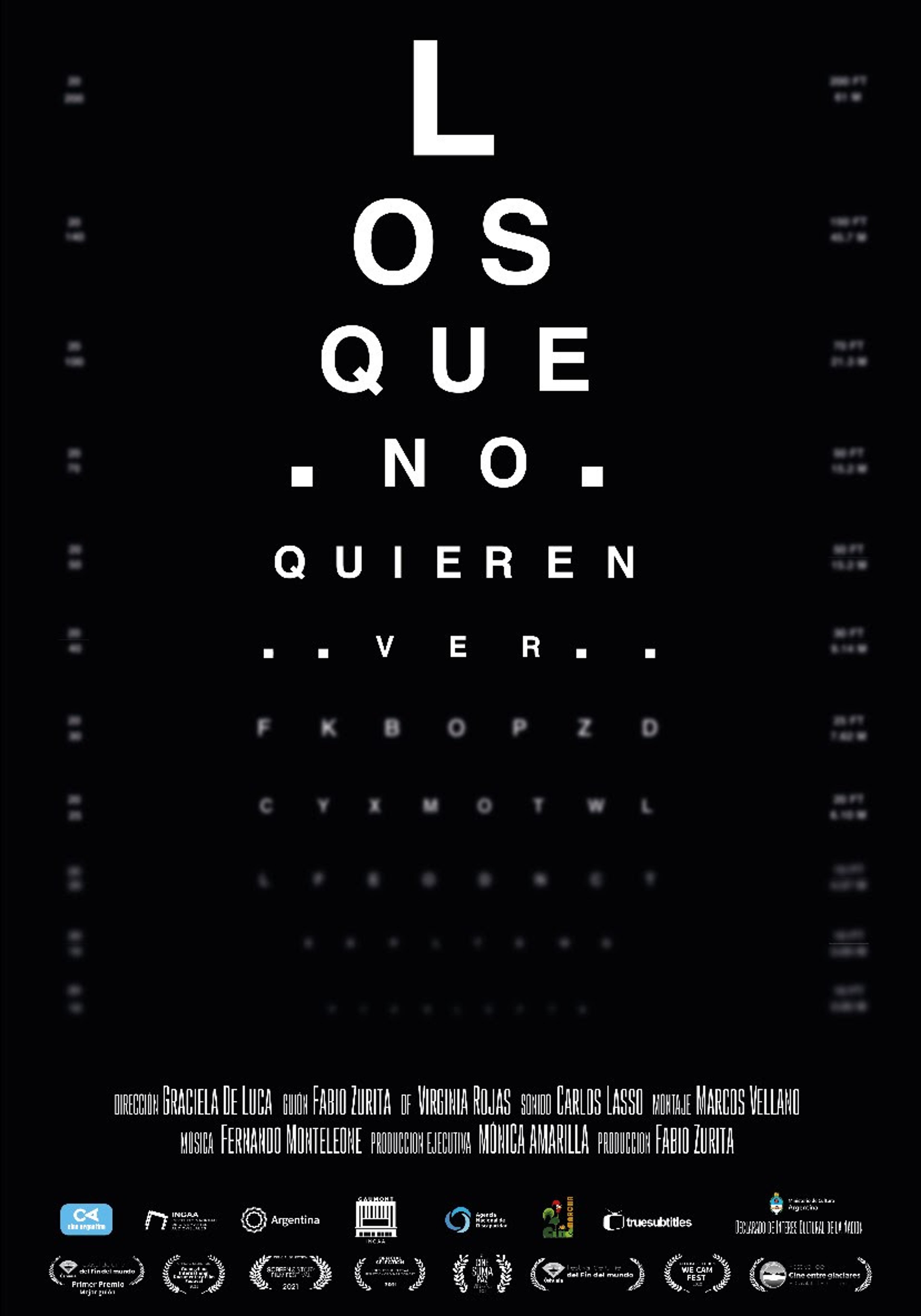 Poster de Los que no quieren ver