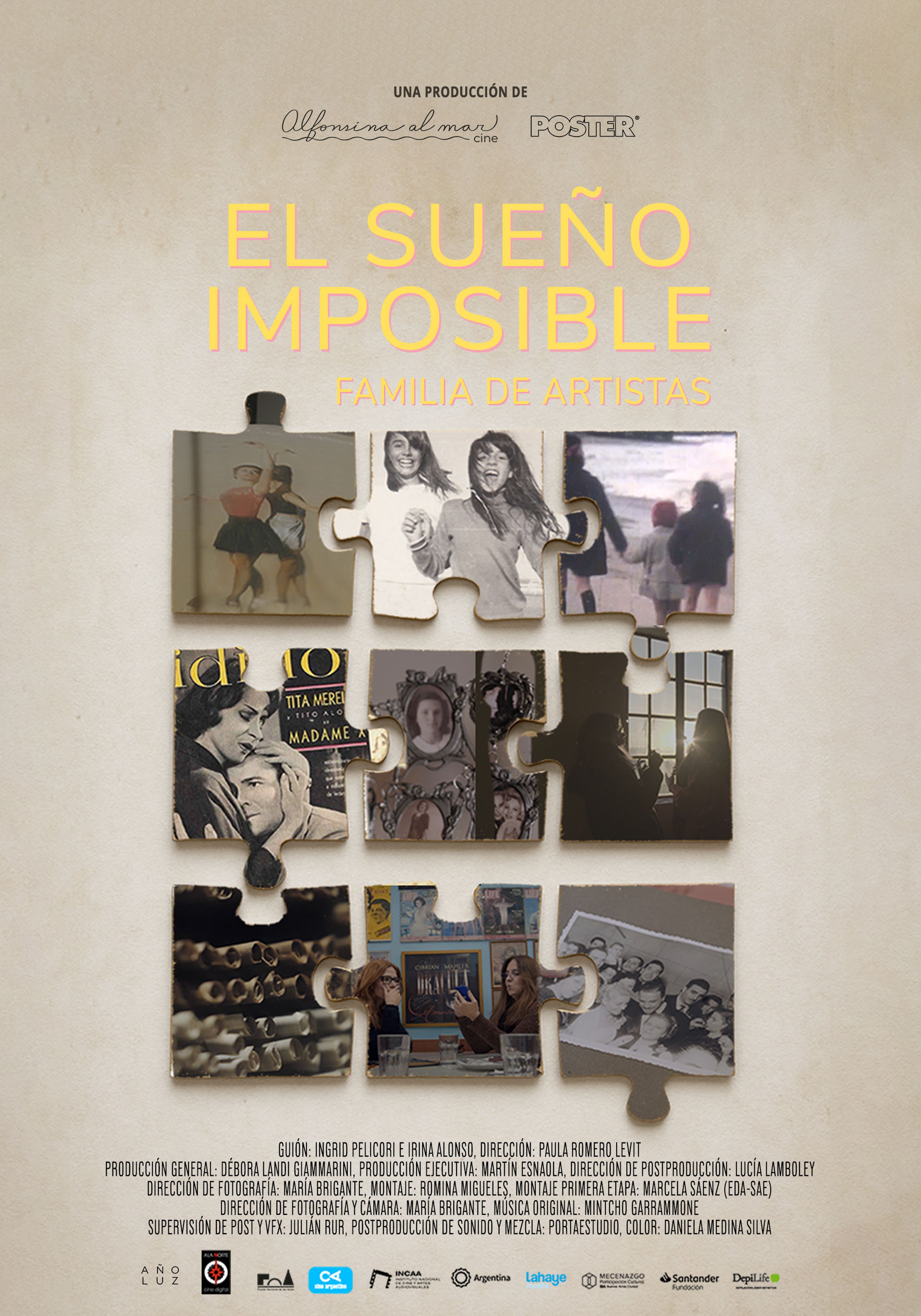 Poster de El sueño imposible. Familia de artistas