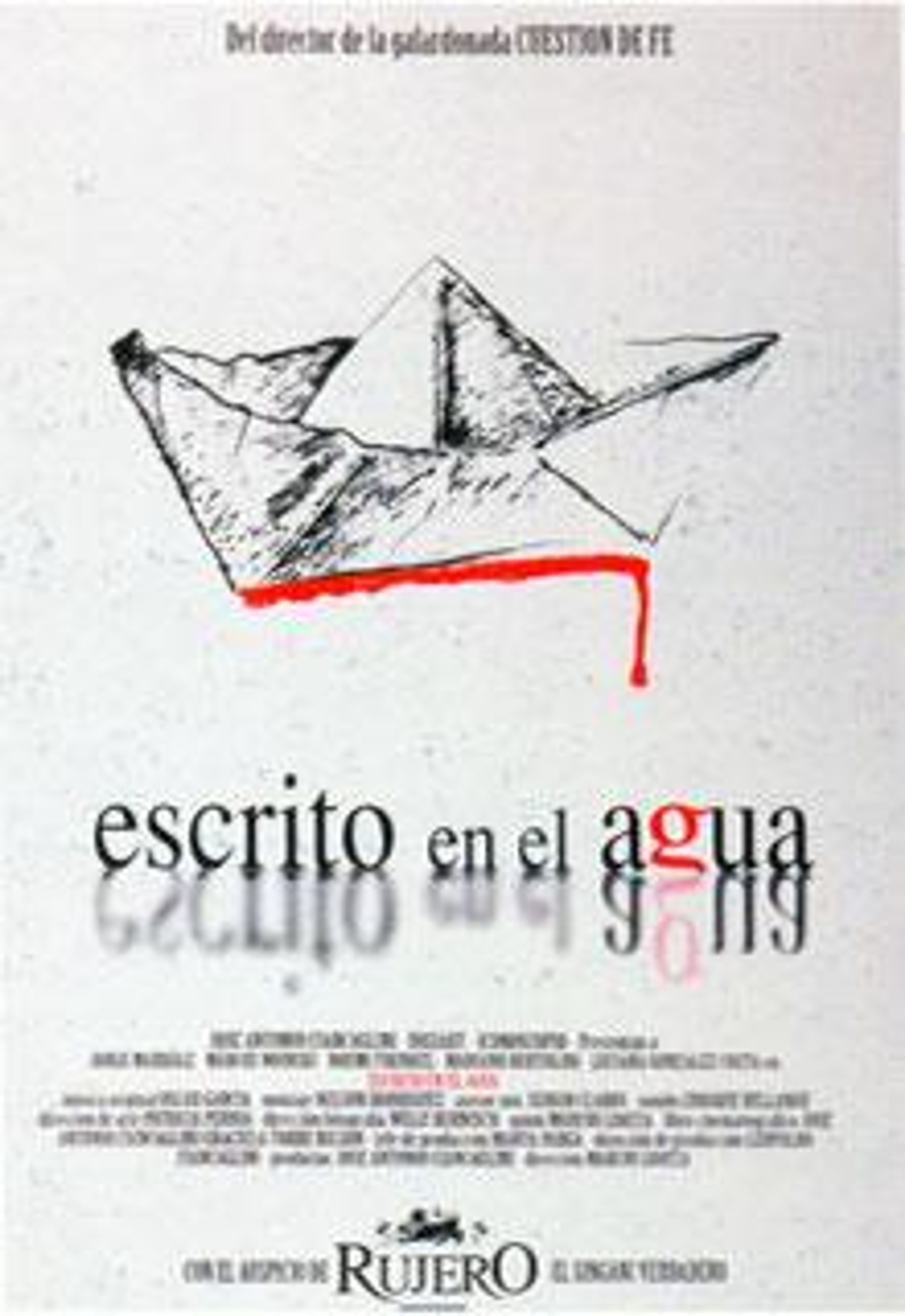 Poster de Escrito en el agua
