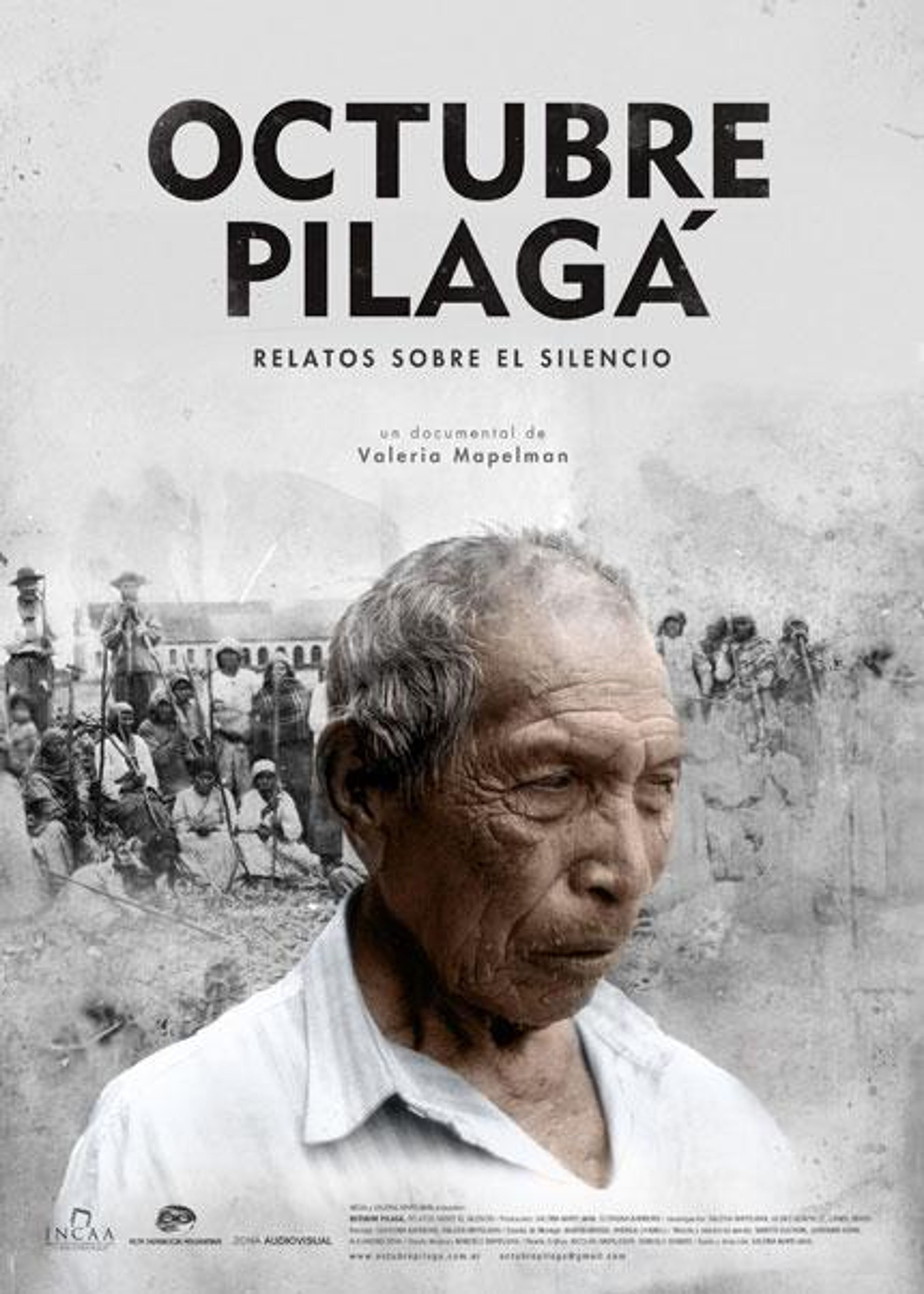 Poster de Octubre Pilagá, relatos sobre el silencio