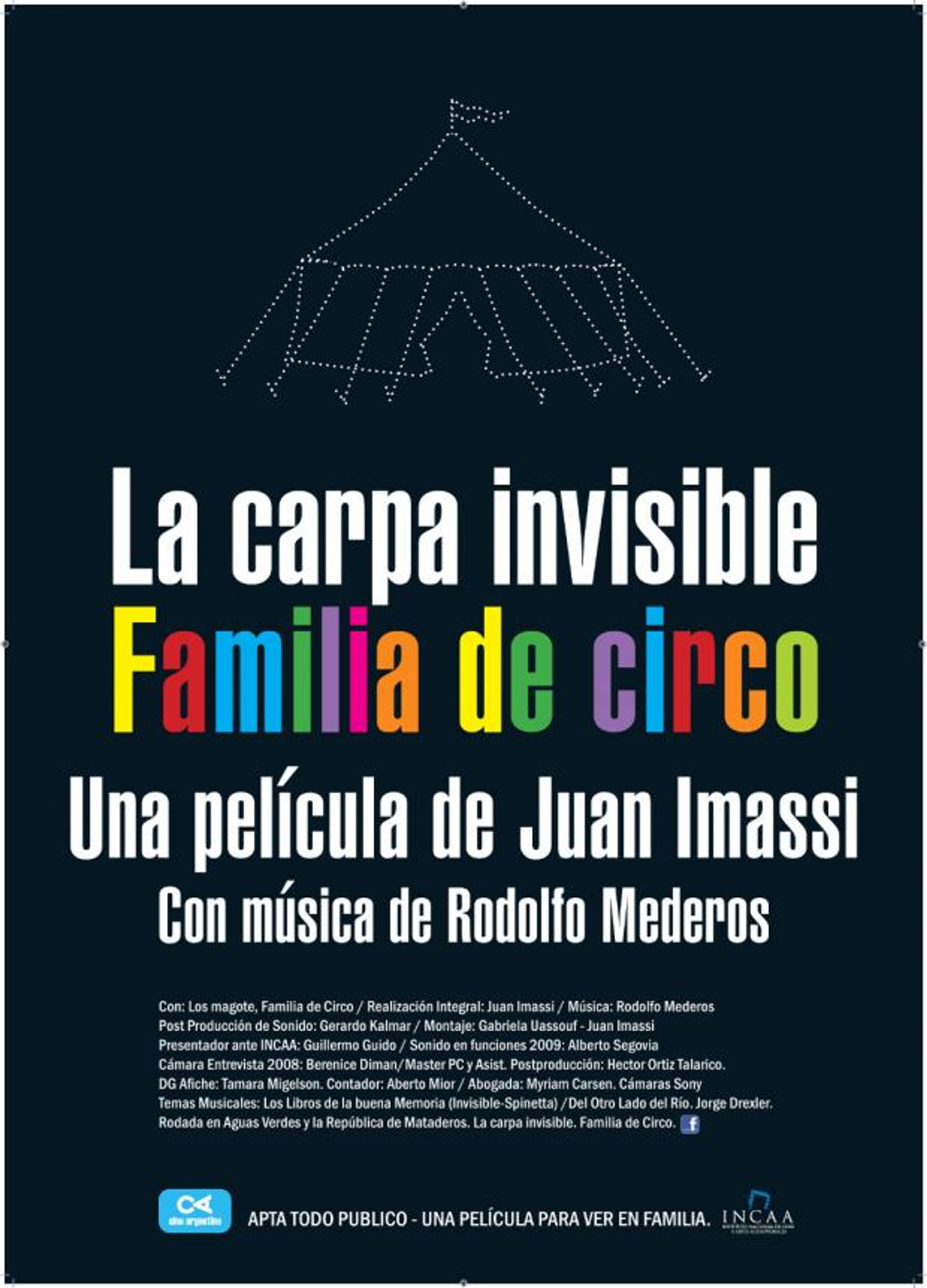 Poster de La carpa invisible. Familia de circo
